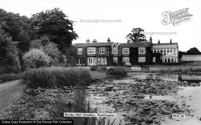 Photo of Pocklington, Burnby Hall Gardens c.1960