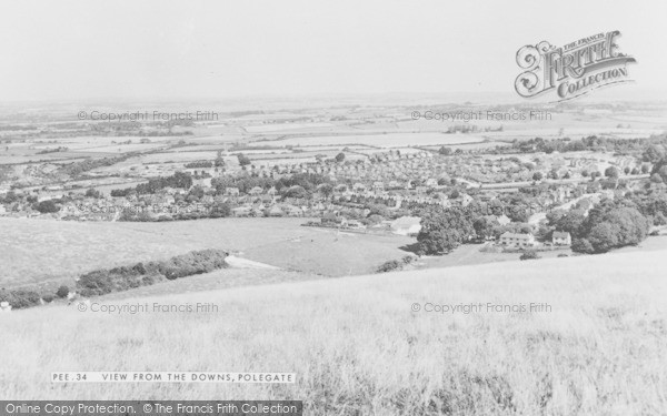 Photo of Polegate, View From The Downs c.1970