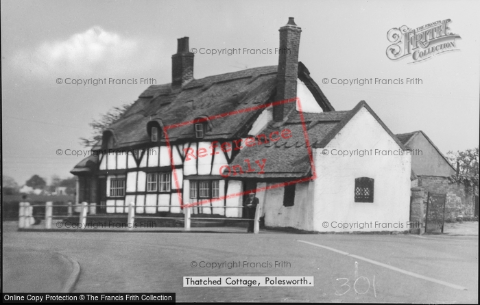 Photo of Polesworth, Thatched Cottage c.1955