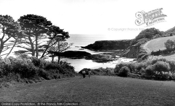 Photo of Polkerris, The Beach At Gribben Head c.1960
