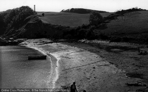 Photo of Polkerris, The Beach At Gribben Head c.1960