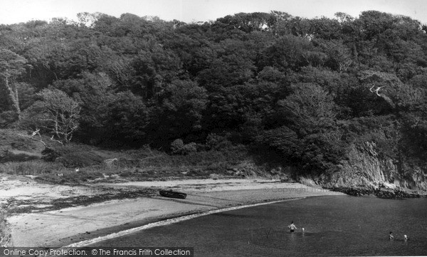 Photo of Polkerris, The Beach At Gribben Head c.1960