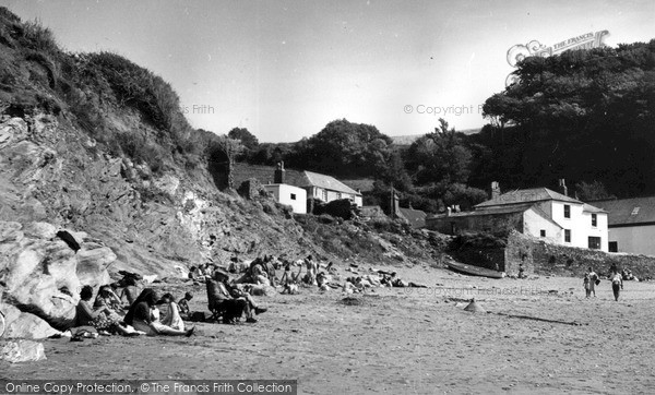 Photo of Polkerris, The Beach c.1960