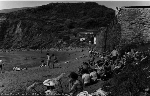 Photo of Polkerris, The Beach c.1960