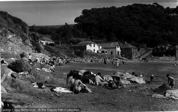 Photo of Polkerris, The Beach c.1965