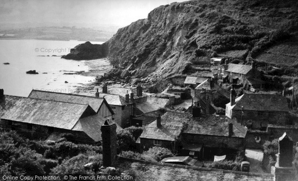 Photo of Polkerris, The Cliffs c.1950