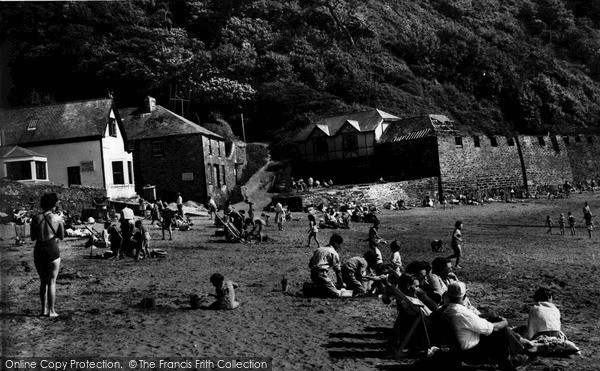 Photo of Polkerris, The Sands c.1965