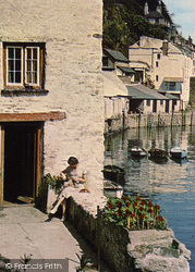 A Harbourside Seat c.1955, Polperro