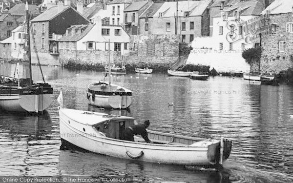 Photo of Polperro, Boats In The Harbour c.1955