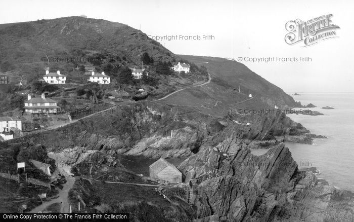 Photo of Polperro, Coast From National Trust Grounds c.1955