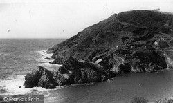Coast From Talland Hill c.1955, Polperro