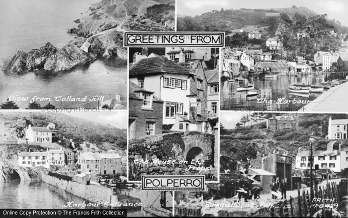Photo of Polperro, Composite c.1955