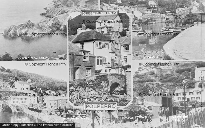 Photo of Polperro, Composite c.1960