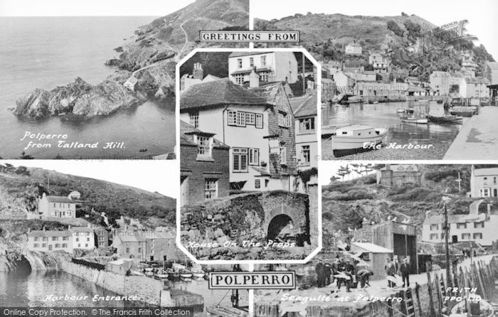 Photo of Polperro, Composite c.1960