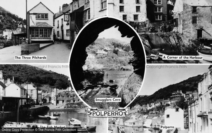 Photo of Polperro, Composite c.1960