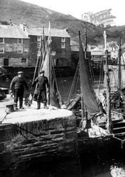 Fishermen On The Quayside 1924, Polperro