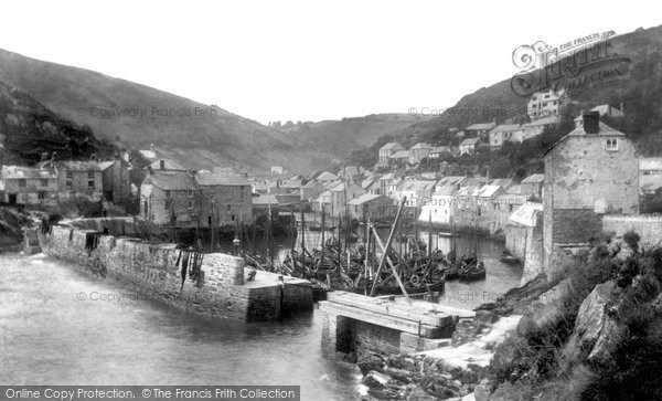Photo of Polperro, Fishing Boats In The Harbour 1901