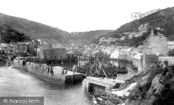 Fishing Boats In The Harbour 1901, Polperro
