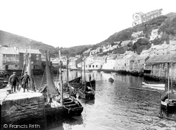 Fishing Boats In The Harbour 1924, Polperro