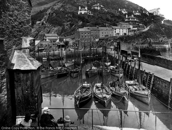 Photo of Polperro, Fishing Boats In The Harbour 1928
