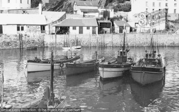 Photo of Polperro, Fishing Boats In The Harbour c.1955