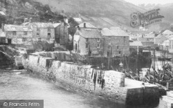 Fishing Nets On Pier 1901, Polperro