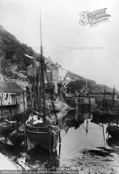 Photo of Polperro, Fishng Boats In The Harbour 1908