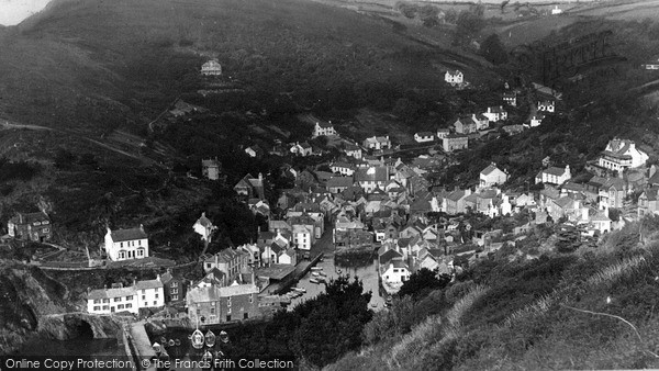 Photo of Polperro, From Talland Hill c.1955