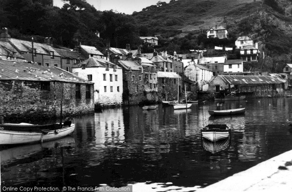 Photo of Polperro, Harbour c.1955