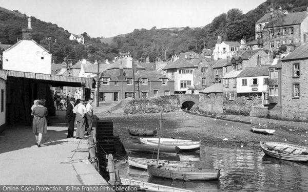 Photo of Polperro, Harbour c.1955