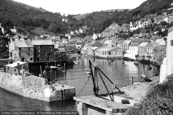 Photo of Polperro, Harbour c.1955