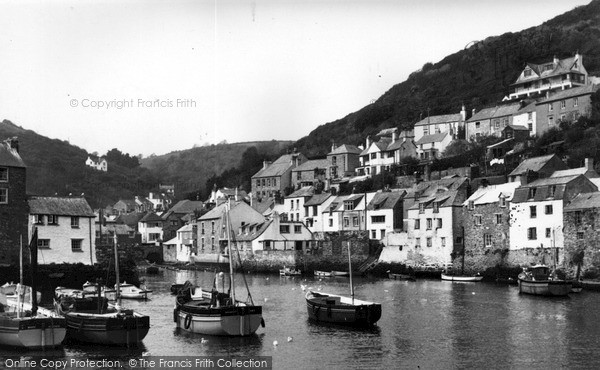 Photo of Polperro, Harbour c.1955
