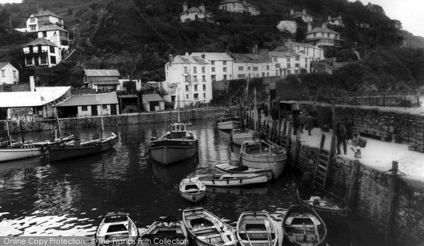 Photo of Polperro, Harbour c.1955