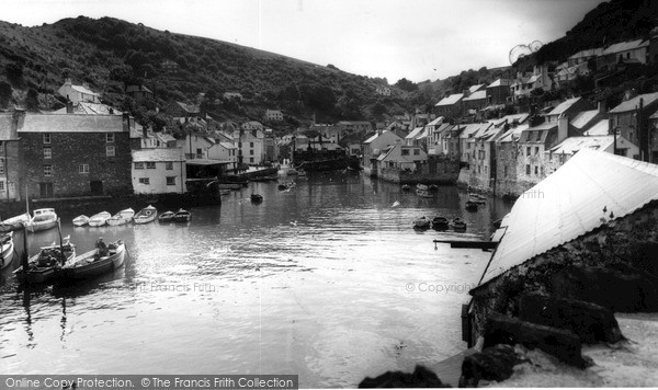Photo of Polperro, Harbour c.1955