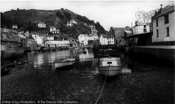 Photo of Polperro, Harbour c.1955