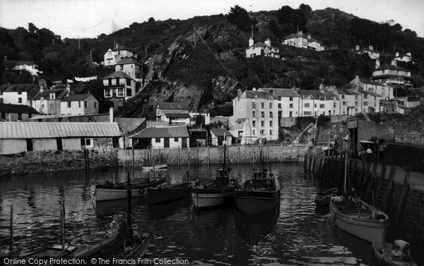 Photo of Polperro, Harbour c.1955