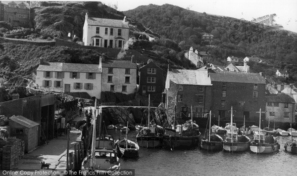 Photo of Polperro, Harbour c.1955