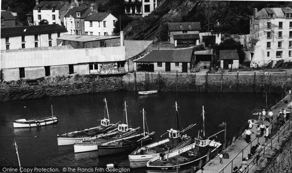 Photo of Polperro, Harbour c.1955