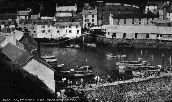 Photo of Polperro, Harbour c.1955