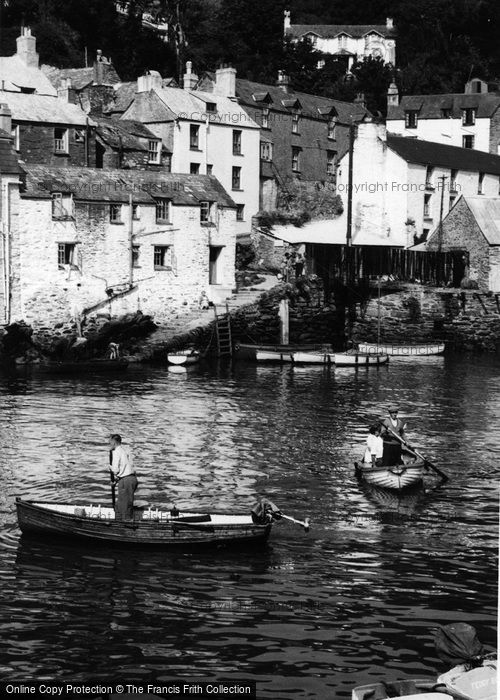 Photo of Polperro, Harbour c.1955