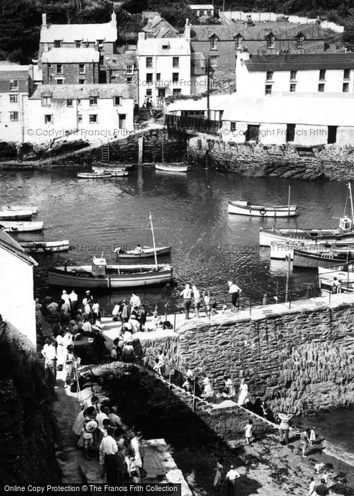 Photo of Polperro, Harbour c.1955