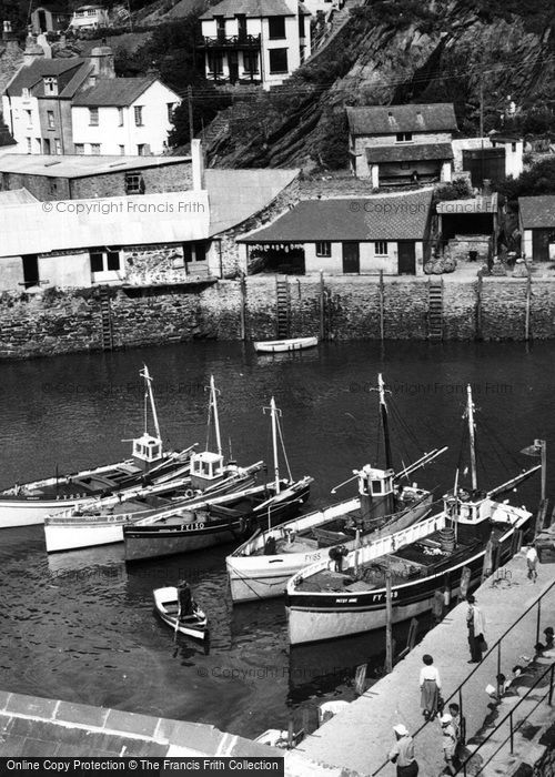 Photo of Polperro, Harbour c.1955