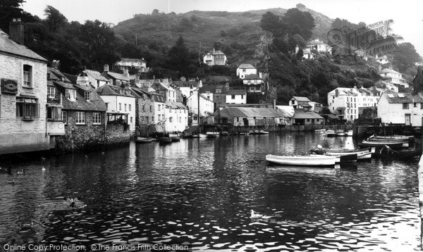 Photo of Polperro, Harbour c.1955