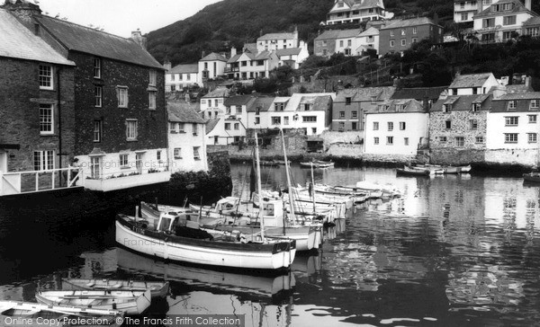 Photo of Polperro, Harbour c.1955