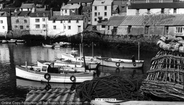 Photo of Polperro, Harbour c.1955