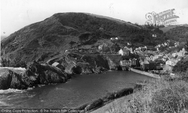 Photo of Polperro, Harbour From Talland Hill c.1955
