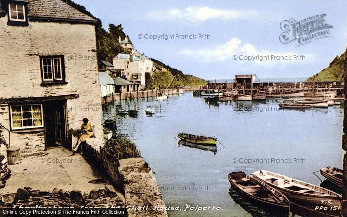 Photo of Polperro, Harbour From The Shell House c.1955