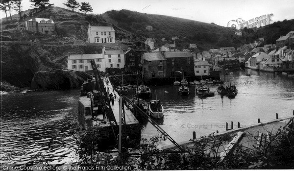 Photo of Polperro, Harbour Jetty c.1955