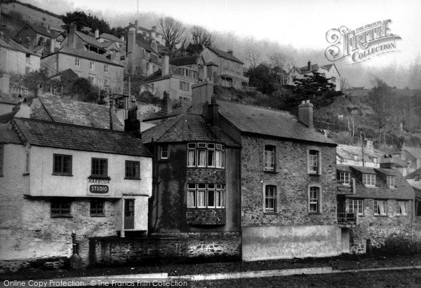 Photo of Polperro, Harbour Studio c.1955