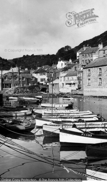 Photo of Polperro, Inner Harbour c.1955